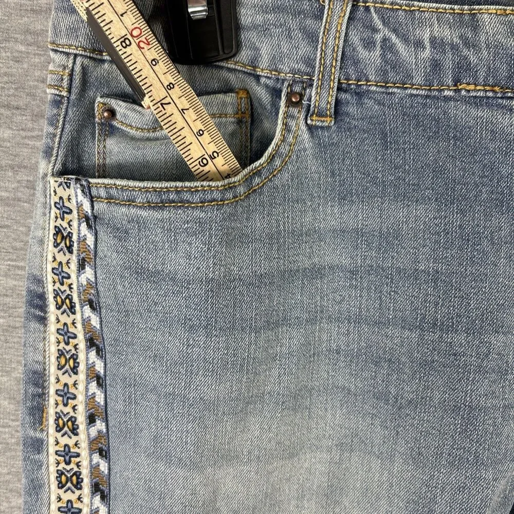 Inc Denim Mid Rise Straight 6/28 Rolled Cuff - Picture 5 of 15